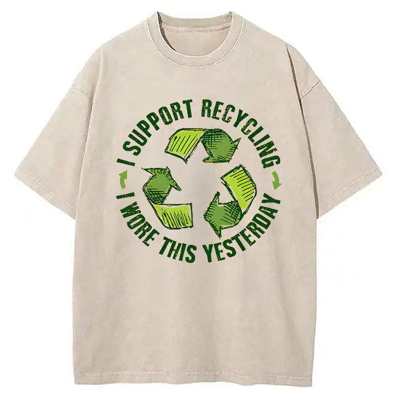 Modecanvas Eco Humor DTG Printing Washed T-Shirt