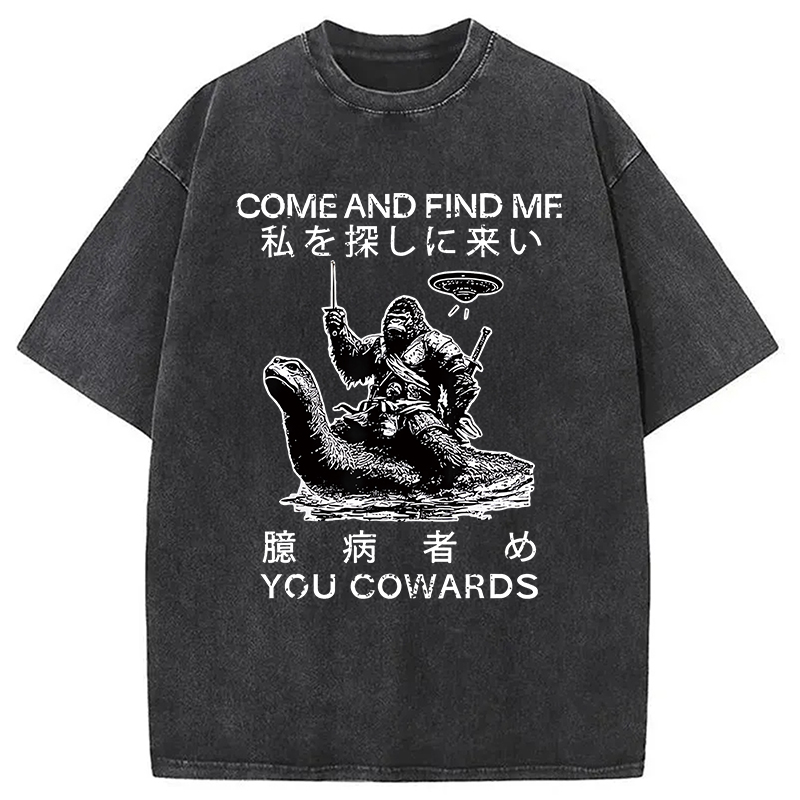 Modecanvas Come and Find Me You Washed T-Shirt