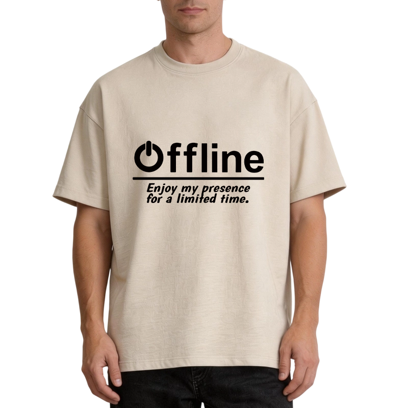 Modecanvas Offline Gamer DTG Printing Washed T-Shirt