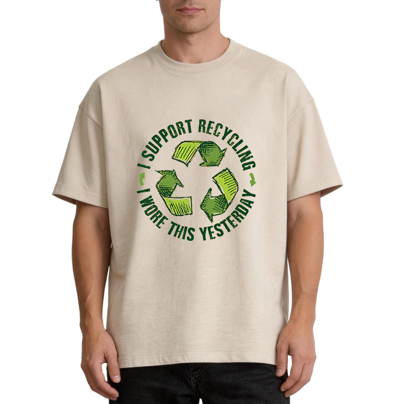 Modecanvas Eco Humor DTG Printing Washed T-Shirt