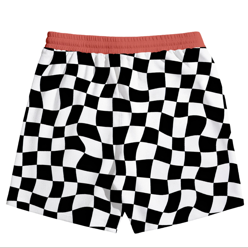 Modecanvas Trippy Colorful Rave Jersey Short