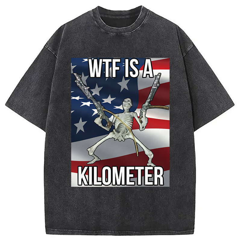 Modecanvas WTF Is A Kilometer Washed T-Shirt