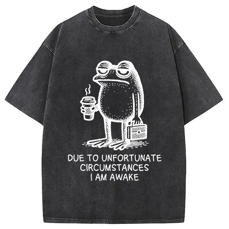 Modecanvas Decadent Frog Washed T-Shirt