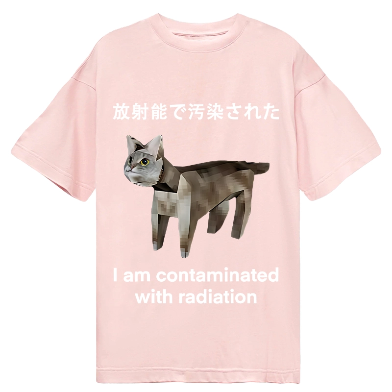 Modecanvas Cat Contaminated By Radiation DTG Printing Classic T-Shirt-modecanvas