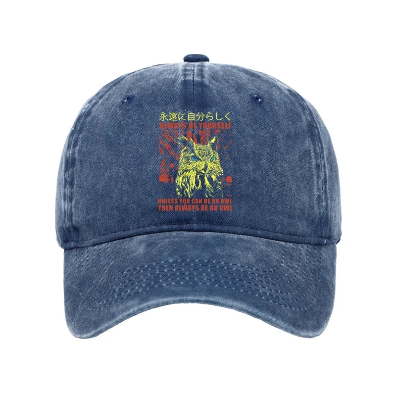 Modecanvas Always Be Yourself Japanese Washed Cap-modecanvas