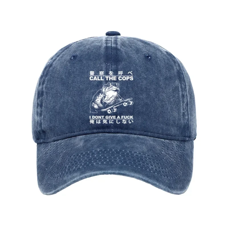 Modecanvas I Don't Care Washed Cap-modecanvas