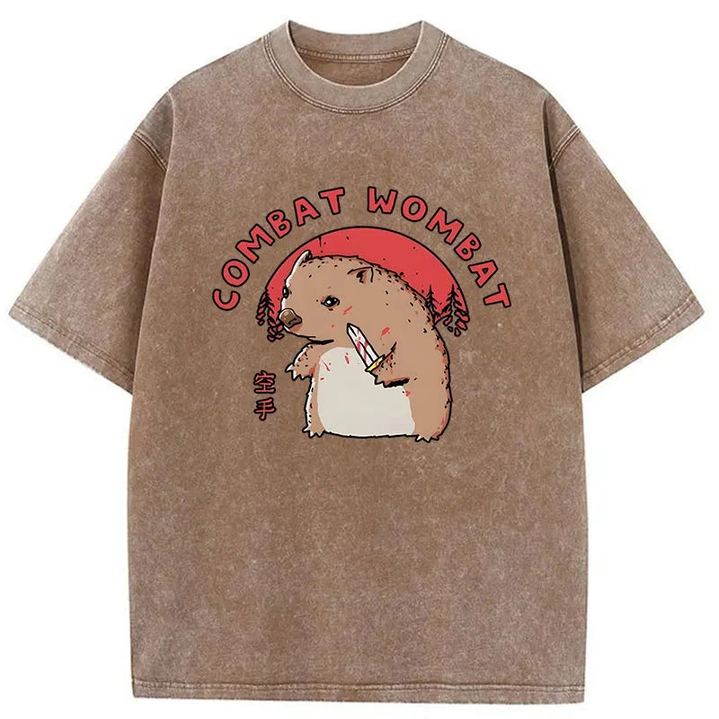 Modecanvas Combat Wombat Japan Washed T-Shirt