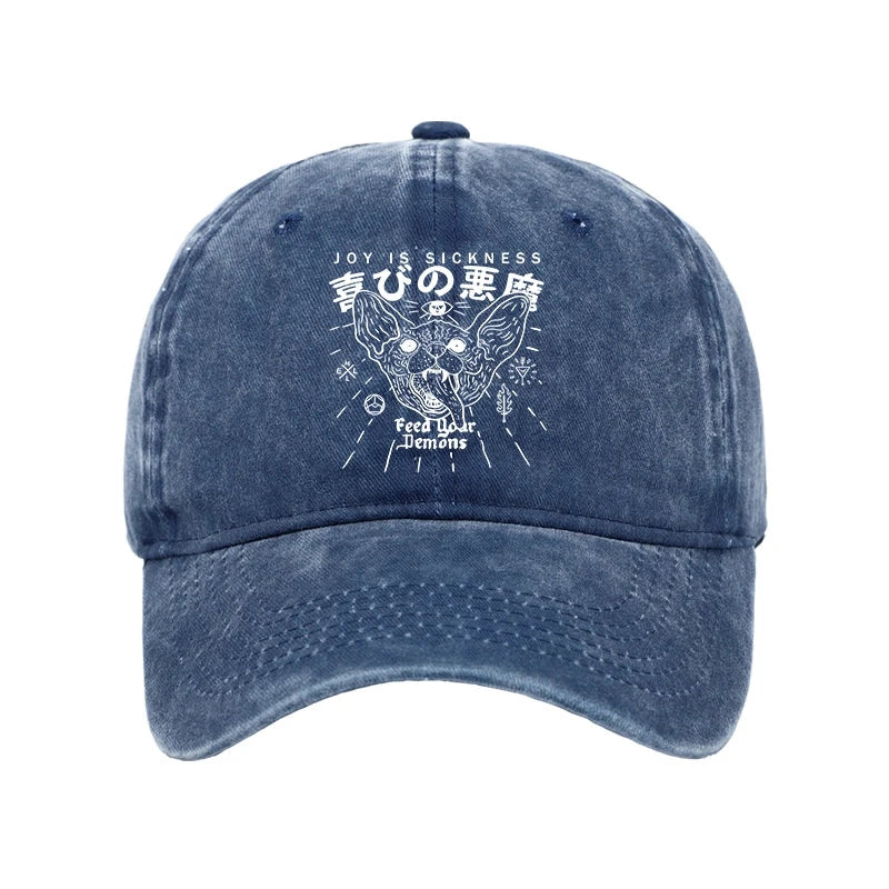 Modecanvas Joy Is Sickness Washed Cap-modecanvas
