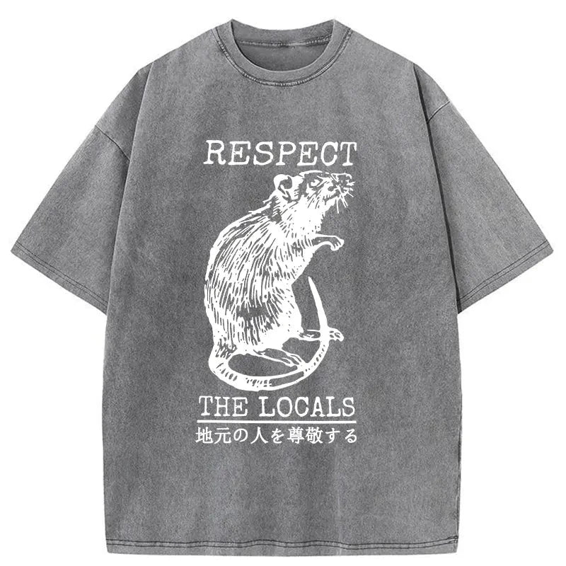 Modecanvas Esteem Local Rats Washed T-Shirt