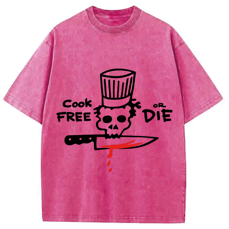 Modecanvas Cook Free or Die Washed T-Shirt