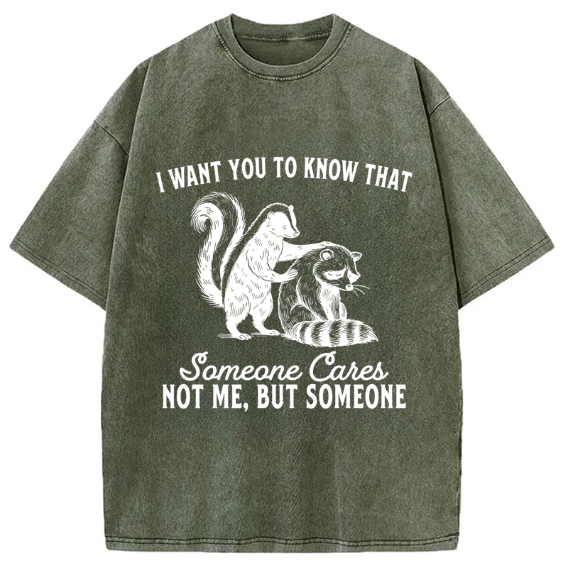 Modecanvas I Want You To Know That Not Me Washed T-Shirt