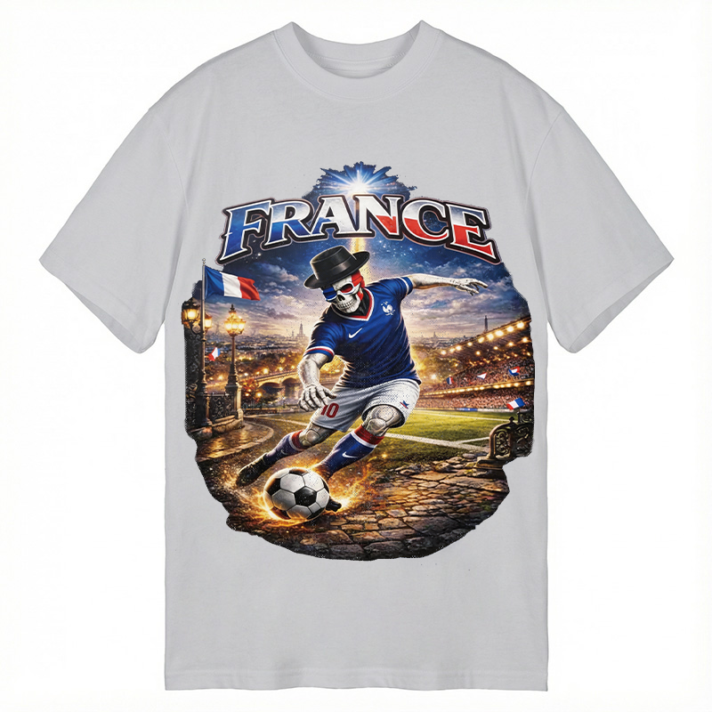 Modecanvas France Soccer DTG Printing Classic T-Shirt-modecanvas