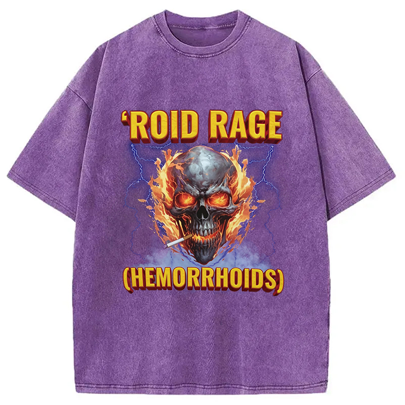 Modecanvas Roid Rage DTG Printing Washed T-Shirt