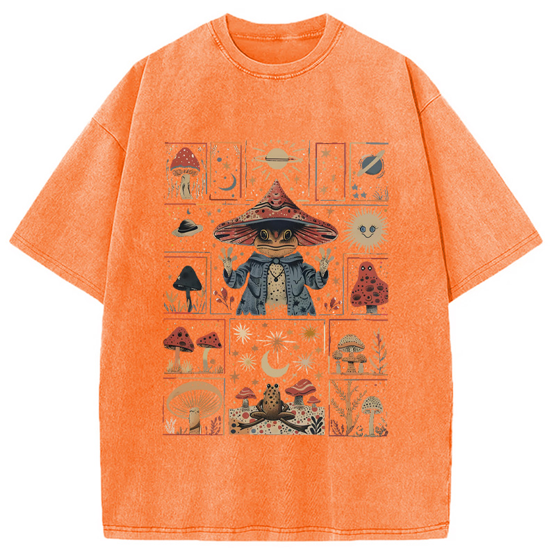 Modecanvas Frog Wizard Washed T-Shirt
