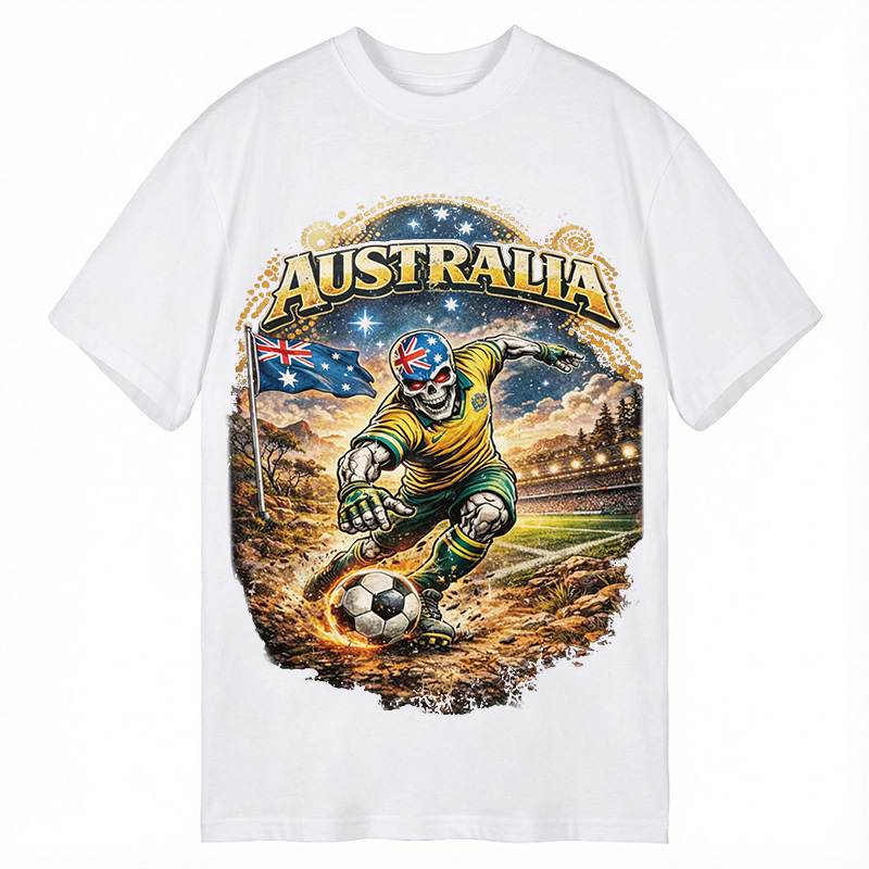 Modecanvas Australia Soccer DTG Printing Classic T-Shirt-modecanvas