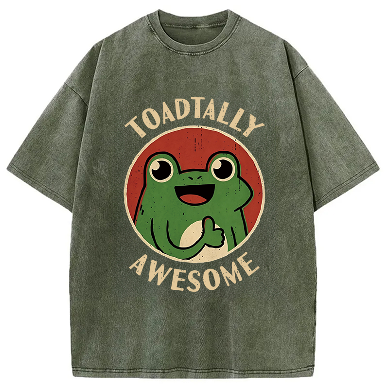 Modecanvas Toadtally Awesome DTG Printing Washed T-Shirt