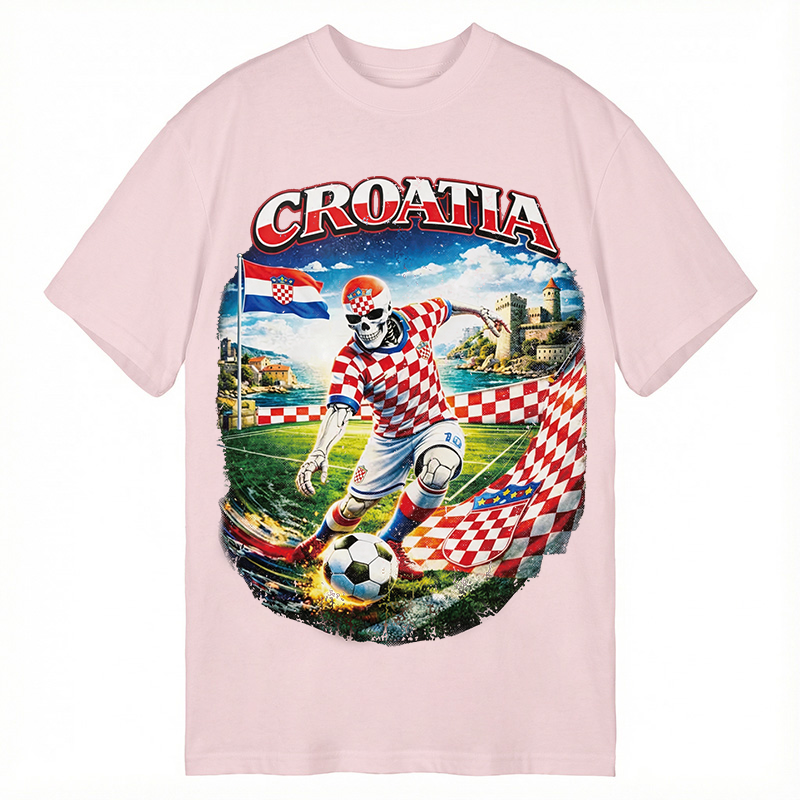 Modecanvas Croatia Soccer DTG Printing Classic T-Shirt-modecanvas