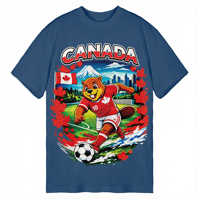 Modecanvas Canada Soccer DTG Printing Classic T-Shirt-modecanvas