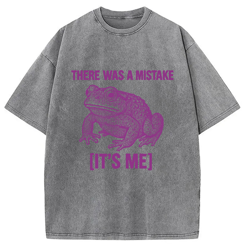 Modecanvas Mistake Frog Washed T-Shirt