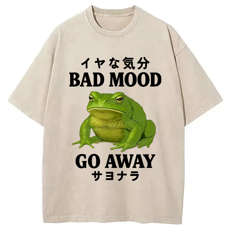 Modecanvas Goodbye To Bad Moods Washed T-Shirt