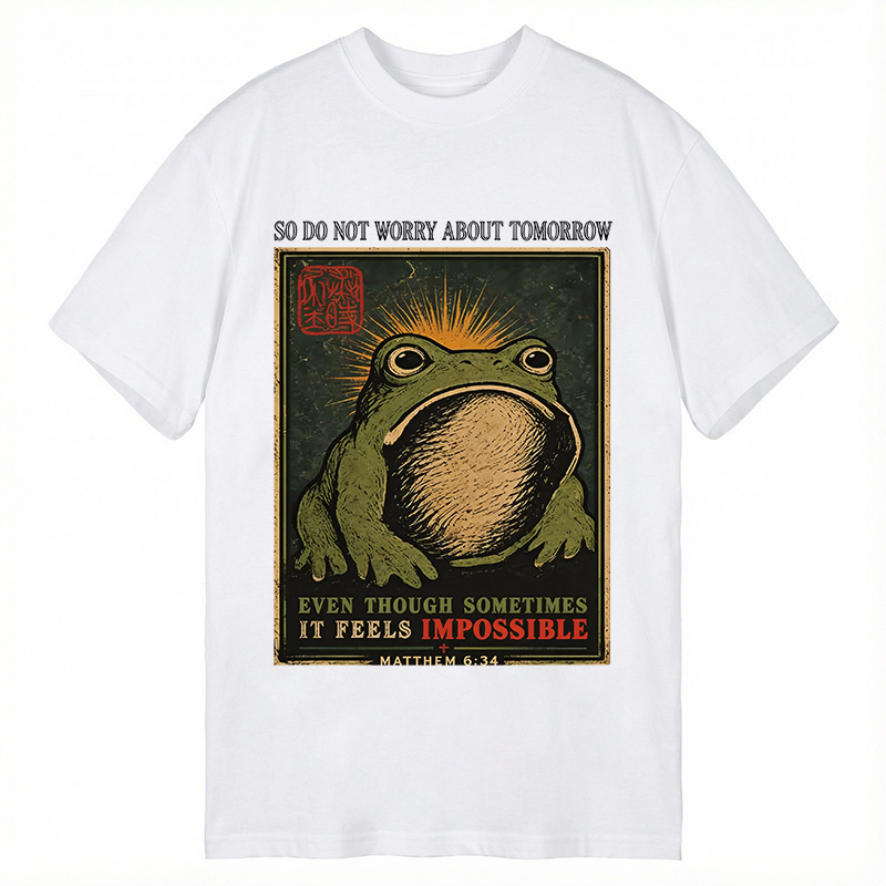 Modecanvas So Do Not Worry About Tomorrow DTG Printing Classic T-Shirt-modecanvas