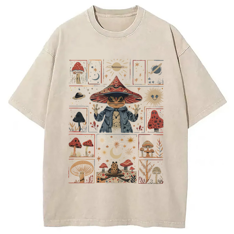 Modecanvas Frog Wizard Washed T-Shirt