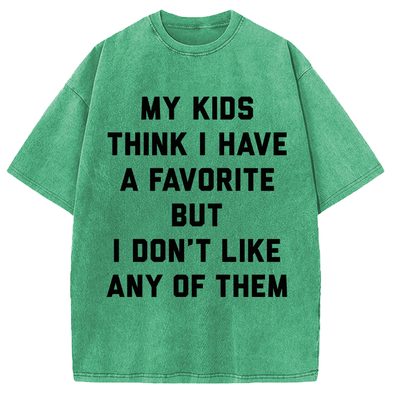 Modecanvas I Dont Like Any of them DTG Printing Washed T-Shirt