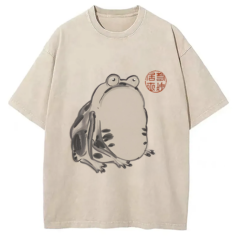 Modecanvas Sai Chu-fu Frog Washed T-Shirt