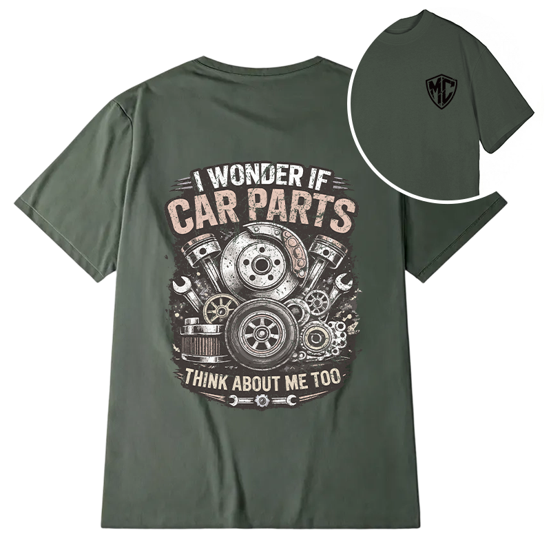Modecanvas Vintage Car Parts DTG Printing Back Classic T-Shirt