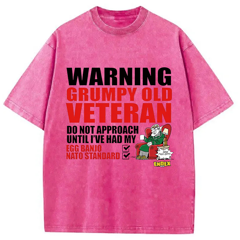 Modecanvas Do Not Approach DTG Printing Washed T-Shirt