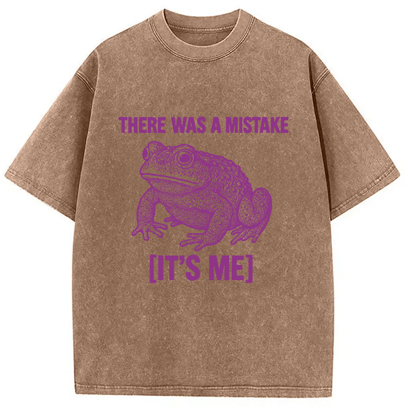Modecanvas Mistake Frog Washed T-Shirt