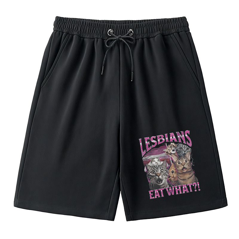 Modecanvas Lesbians Eat What?! Funny Classic Short