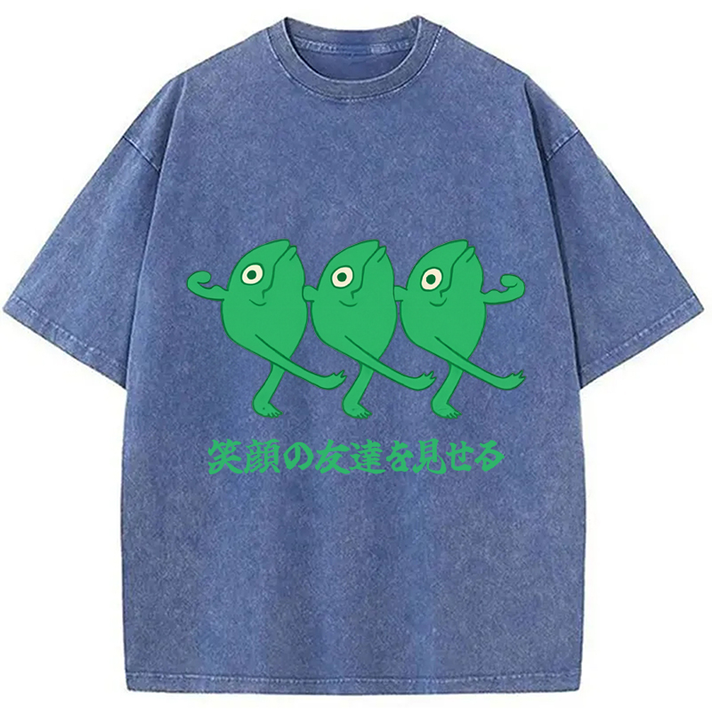 Modecanvas Show Your Smiling Washed T-Shirt