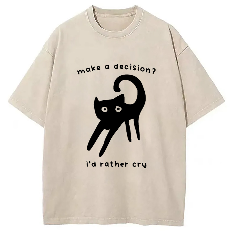 Modecanvas Making A Decision Washed T-Shirt