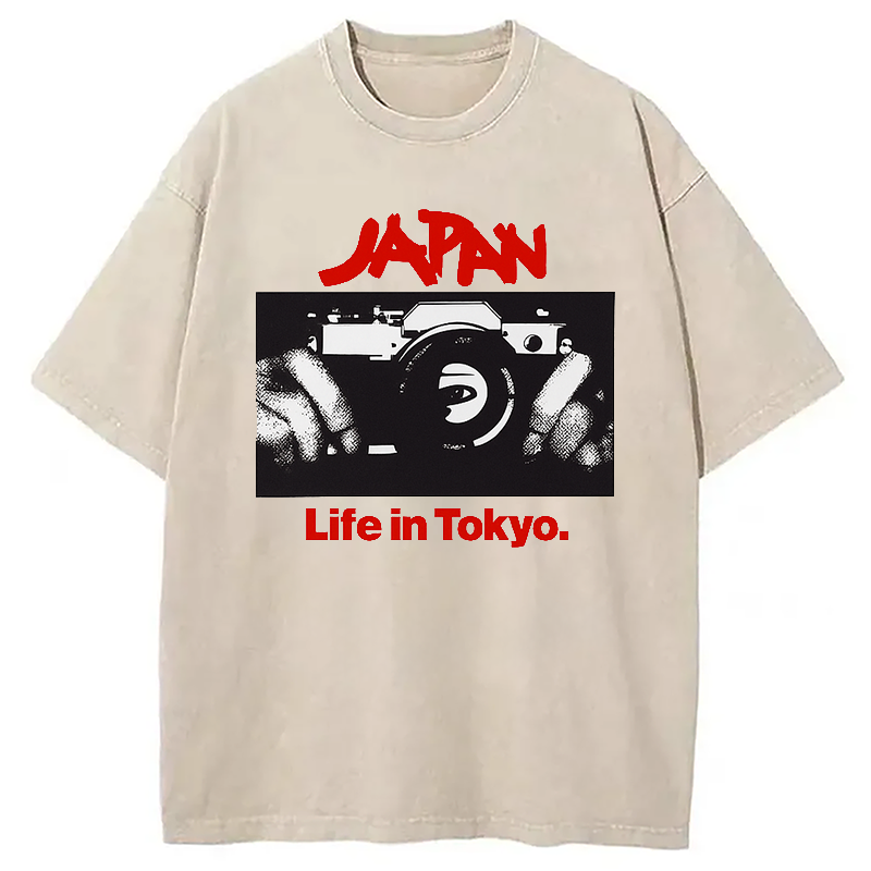 Modecanvas Japan Life in Tokyo Sylvian Synth Washed T-Shirt