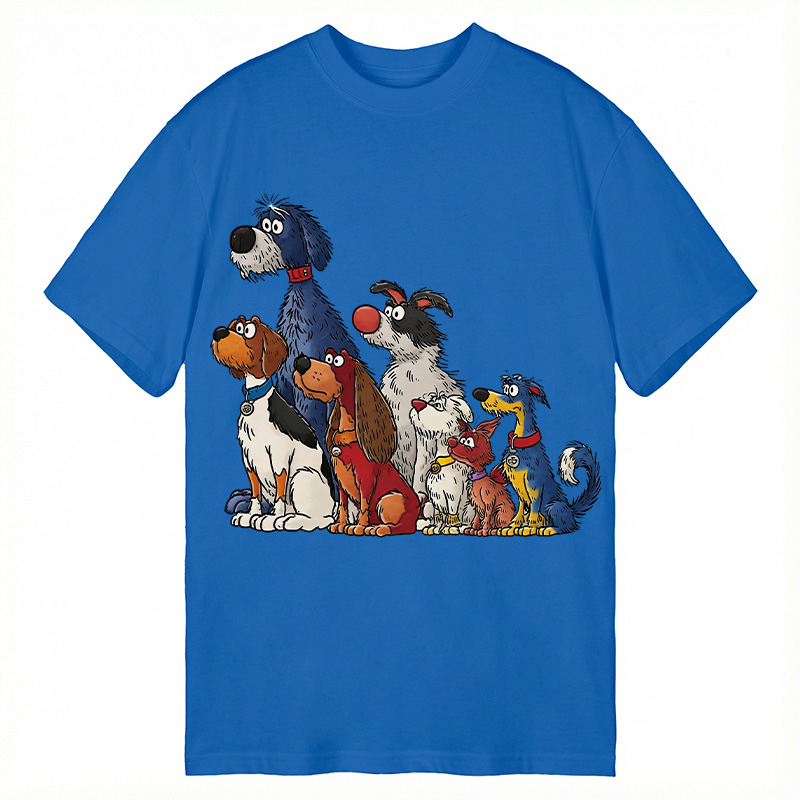 Modecanvas The Waiting Dog Art DTG Printing Classic T-Shirt-modecanvas