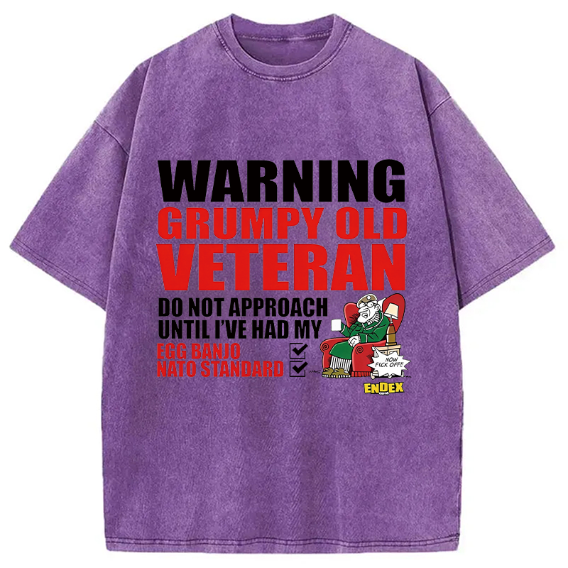 Modecanvas Do Not Approach DTG Printing Washed T-Shirt