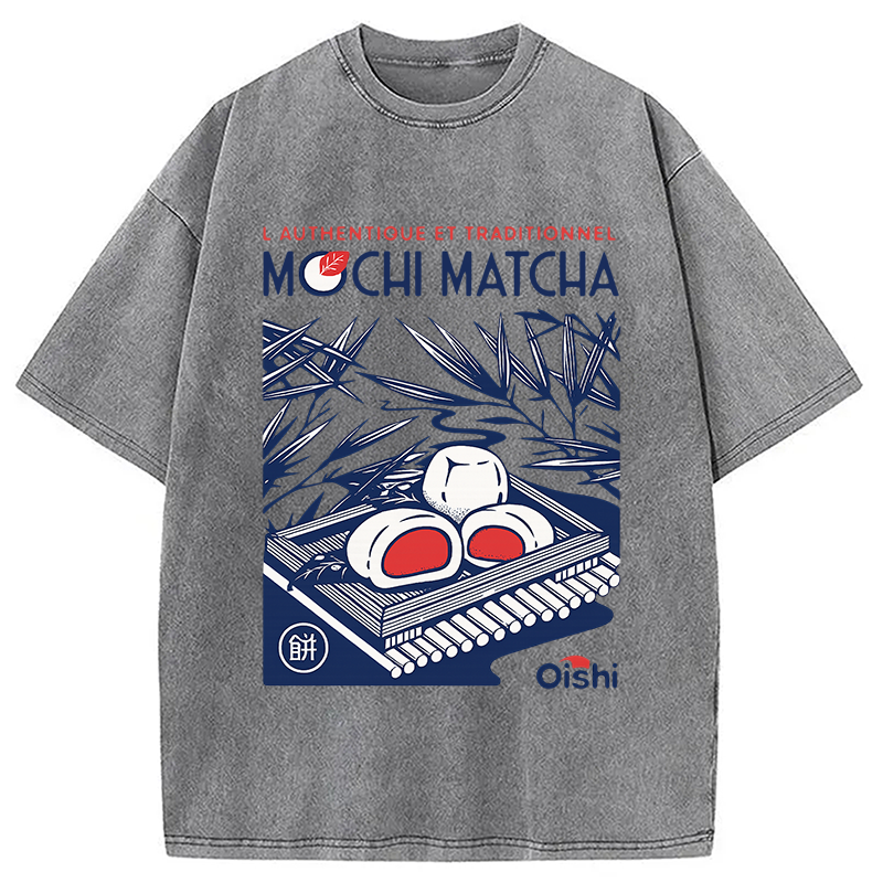 Modecanvas Mochi Matcha Oishi Market Washed T-Shirt