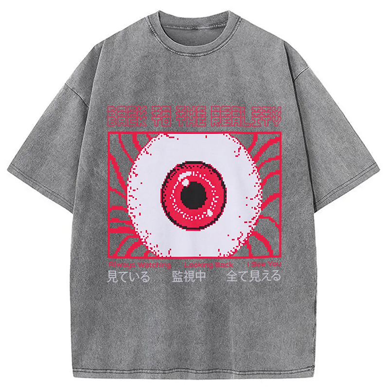 Modecanvas Under Surveillance DTG Printing Washed T-Shirt