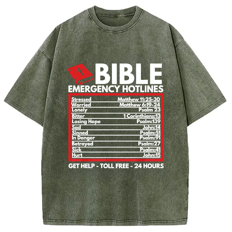 Modecanvas Funny Christian Jesus DTG Printing Washed T-Shirt