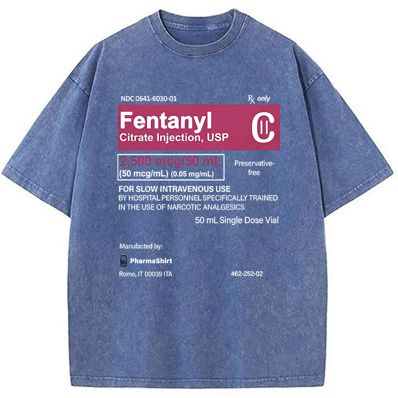 Modecanvas FENTANYL Designed with Love Washed T-Shirt