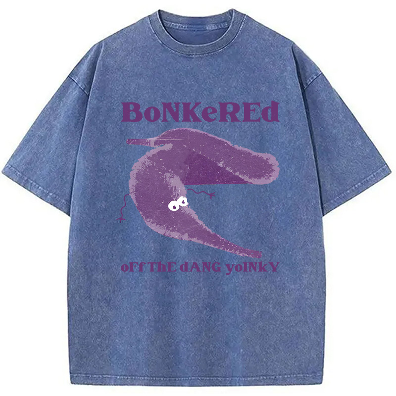 Modecanvas Bonkered of The Dang Yoinky Washed T-Shirt-modecanvas