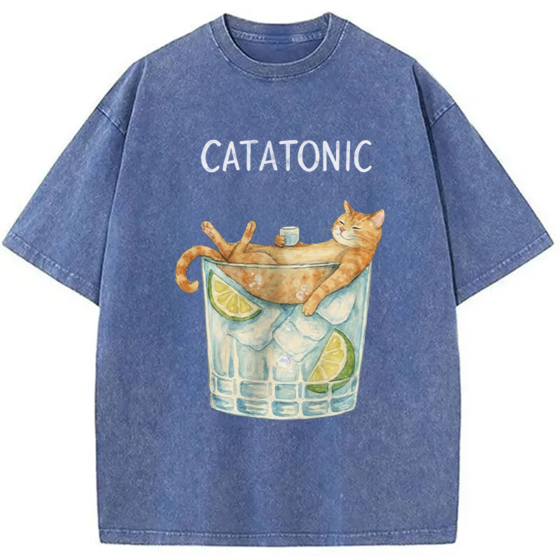 Modecanvas Catatonic DTG Printing Washed T-Shirt