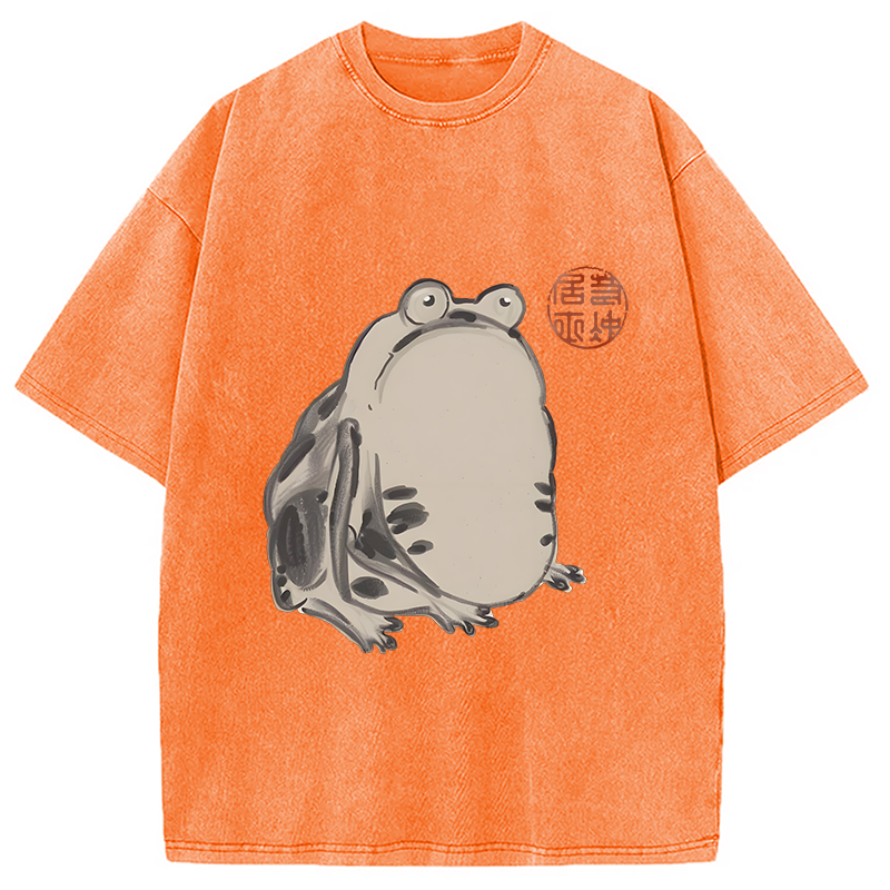 Modecanvas Sai Chu-fu Frog Washed T-Shirt