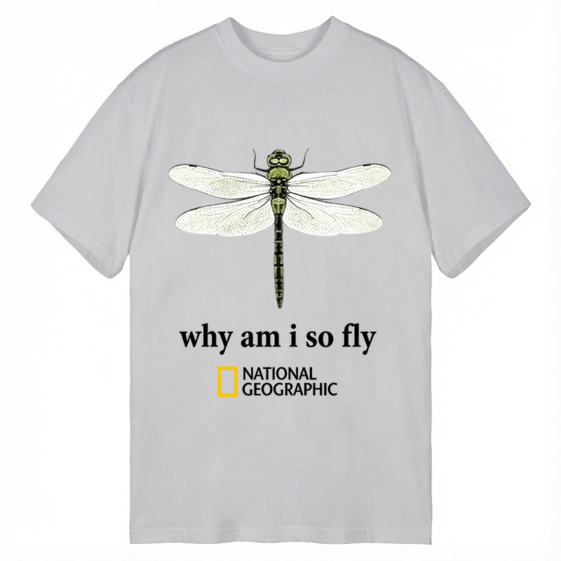 Modecanvas National Geographic Dragonfly DTG Printing Classic T-Shirt-modecanvas