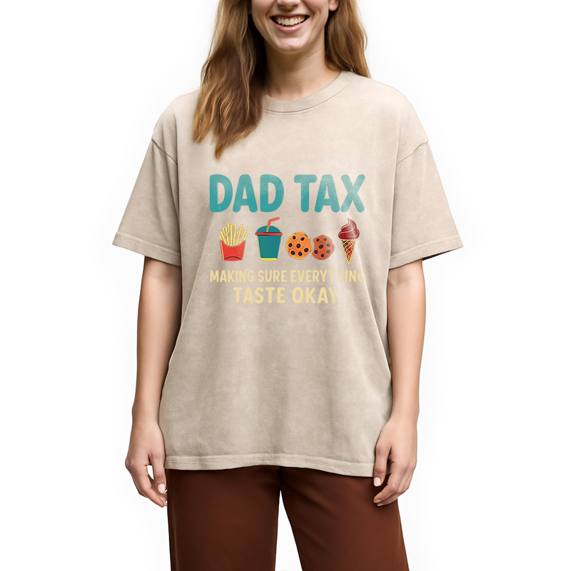Modecanvas Food Tax DTG Printing Washed T-Shirt