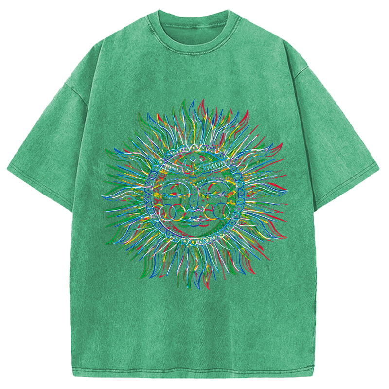 Modecanvas Line Of Sun Washed T-Shirt