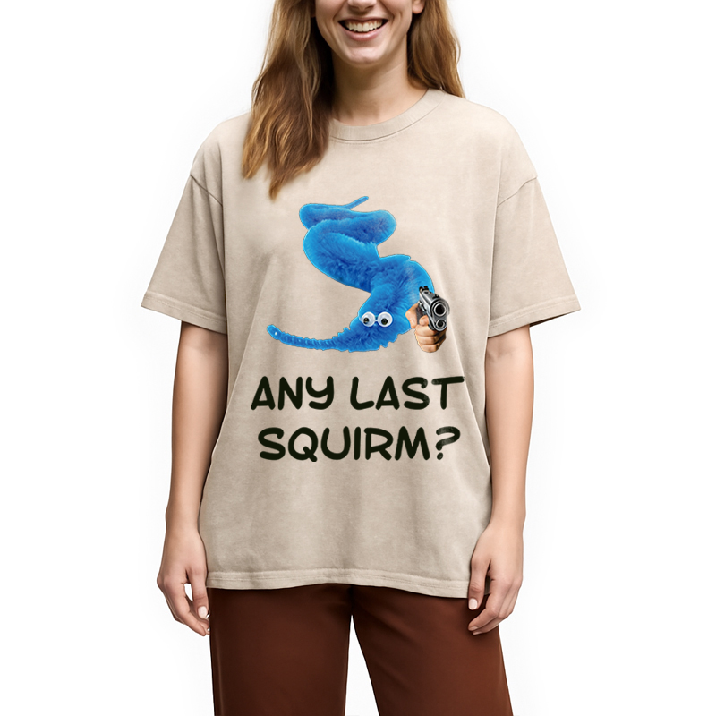 Modecanvas Any Last Squirm DTG Printing Washed T-Shirt