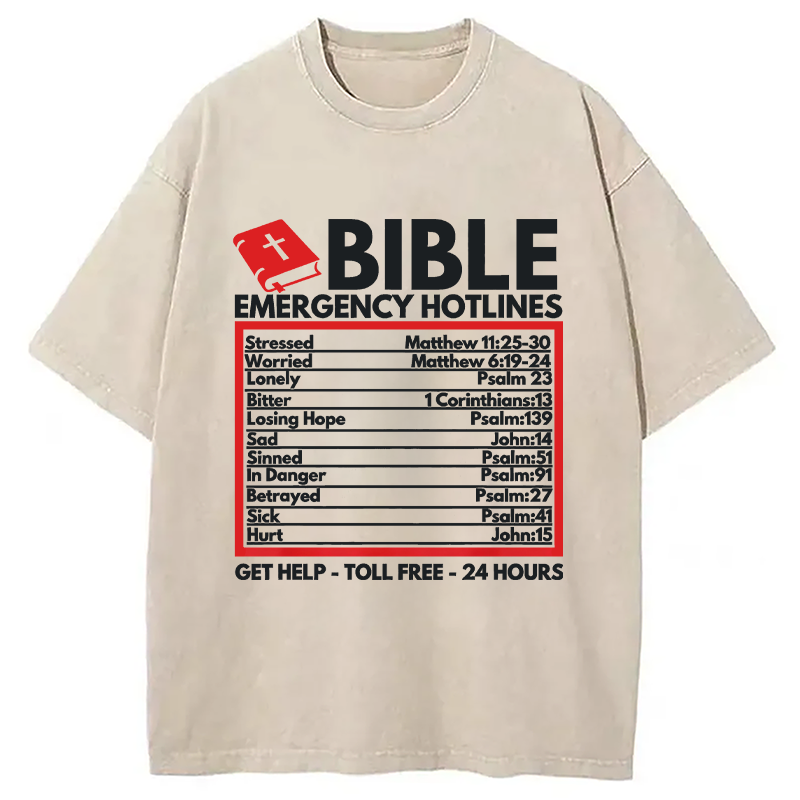 Modecanvas Funny Christian Jesus DTG Printing Washed T-Shirt