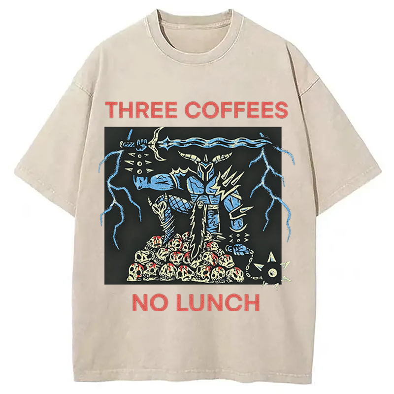 Modecanvas That Defeats Skeletons DTG Printing Washed T-Shirt